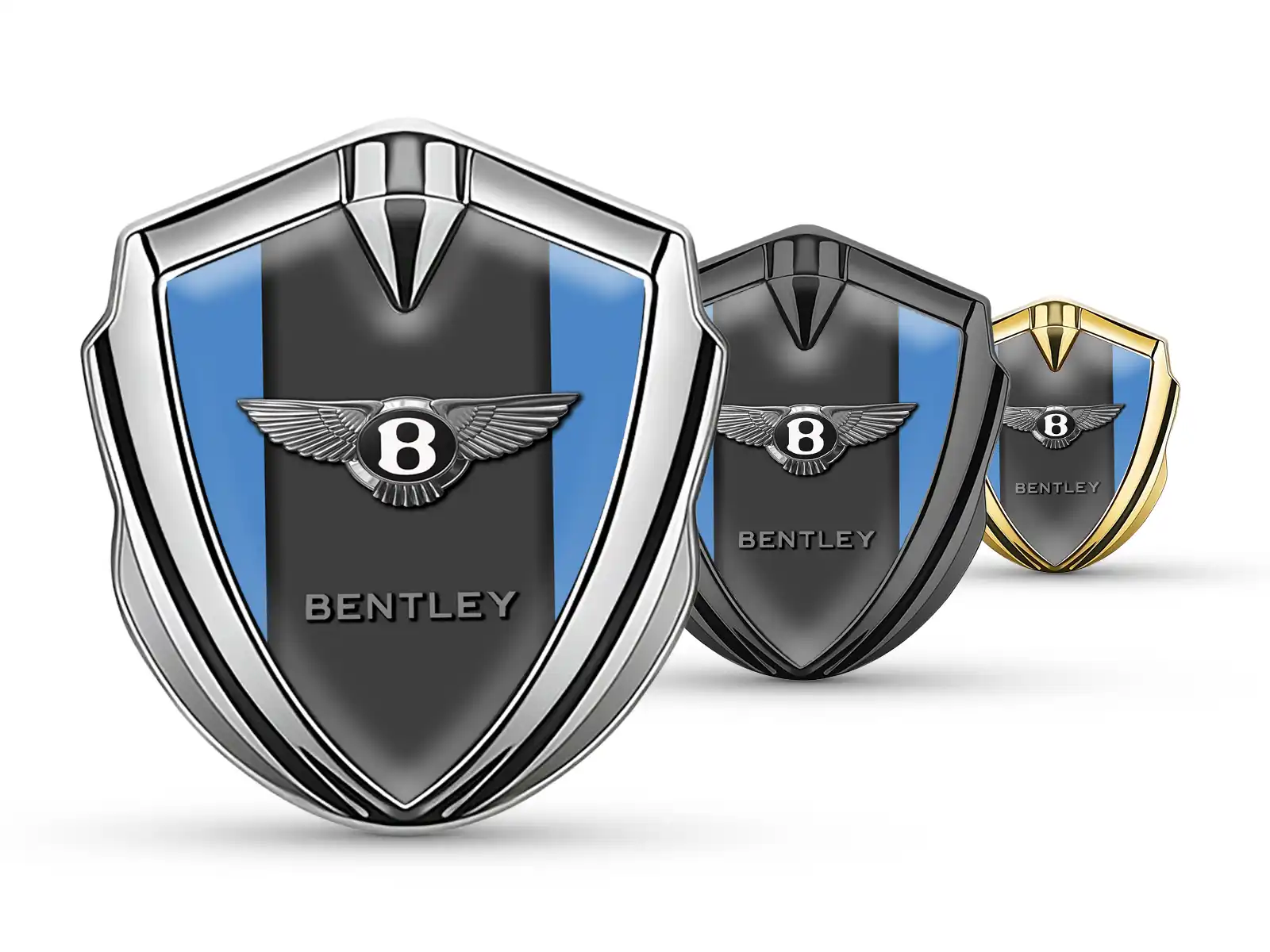 Bentley Emblema Metallico Badge Finitura Moderna Tocco Top